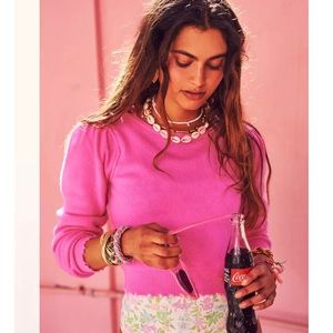 Lune Crop Pullover Magenta Current like new condition 🔥